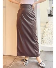 MERCURYDUO | メタリックコルセットストレートスカート(スカート)