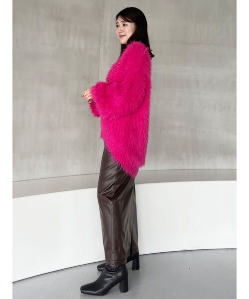 MERCURYDUO（マーキュリーデュオ）の「メタリックコルセットストレートスカート（スカート・レディース・ブラウン/ピンク/ブラック・SMALL/MEDIUM）」の8枚目の写真