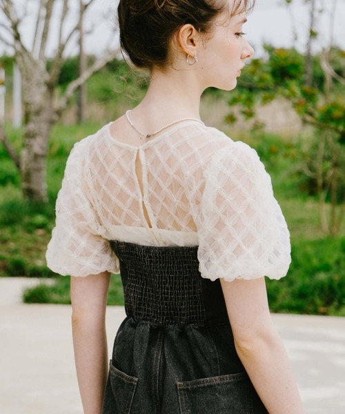 archives（アルシーヴ）の「フロントボタンワイドデニムサロペット（サロペット/オーバーオール・レディース・サックスブルー/グレー・MEDIUM）」の10枚目の写真