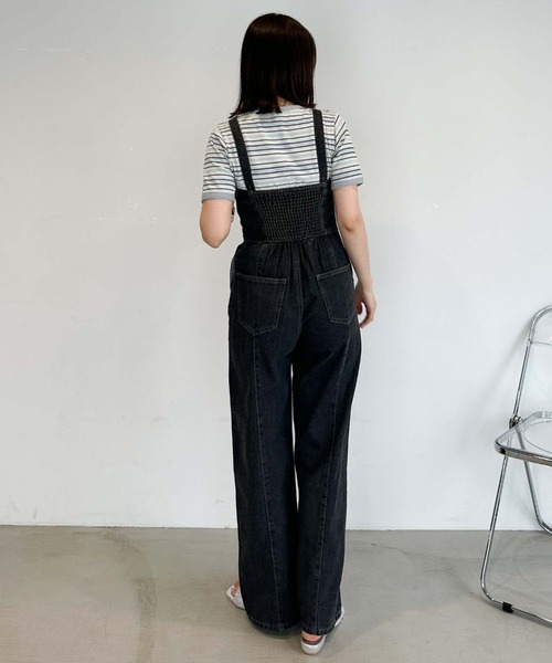 archives（アルシーヴ）の「フロントボタンワイドデニムサロペット（サロペット/オーバーオール・レディース・サックスブルー/グレー・MEDIUM）」の17枚目の写真