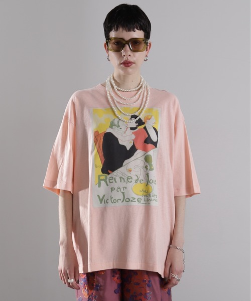 tシャツ (CREOLME)GRAPHIC H/S TEE レディース CREOLME（クレオルム）の「(CREOLME)アートグラフィックTシャツ