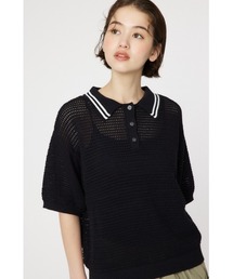 メッシュニットポロシャツ
