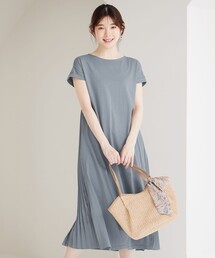 any SiS（エニィスィス）の「【接触冷感・UVケア】冷感サイドプリーツ ワンピース（ワンピース）」