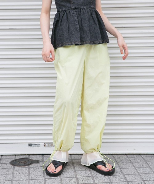 KBF(ケイビーエフ)の「ドロストレイヤードパンツ(その他パンツ・レディース・ネイビー/ボルドー/グリーン系その他・ONE)」の2枚目の写真