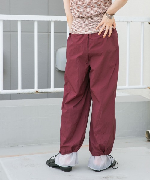 KBF(ケイビーエフ)の「ドロストレイヤードパンツ(その他パンツ・レディース・ネイビー/ボルドー/グリーン系その他・ONE)」の9枚目の写真