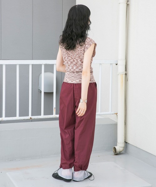 KBF(ケイビーエフ)の「ドロストレイヤードパンツ(その他パンツ・レディース・ネイビー/ボルドー/グリーン系その他・ONE)」の12枚目の写真
