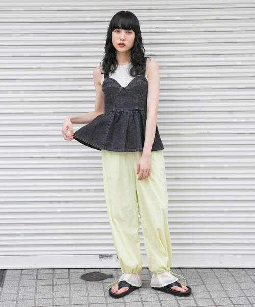 KBF(ケイビーエフ)の「ドロストレイヤードパンツ(その他パンツ・レディース・ネイビー/ボルドー/グリーン系その他・ONE)」の21枚目の写真