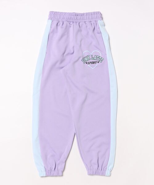 PINK-latte（ピンクラテ）の「PINK-latte SPORTS/ピンクラテ　ジャージ（ボトムス）（スウェットパンツ・キッズ・ブラック/ラベンダー・160/150/140/130）」の2枚目の写真