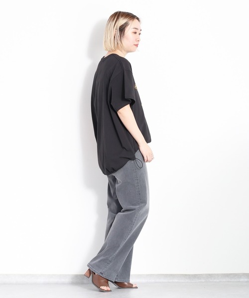cepo(セポ)の「スソドロストプルオーバーロゴTee(Tシャツ/カットソー・レディース・ベージュ/オフホワイト/ブラック・M)」の13枚目の写真