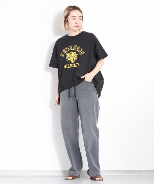 cepo(セポ)の「スソドロストプルオーバーロゴTee(Tシャツ/カットソー・レディース・ベージュ/オフホワイト/ブラック・M)」の14枚目の写真