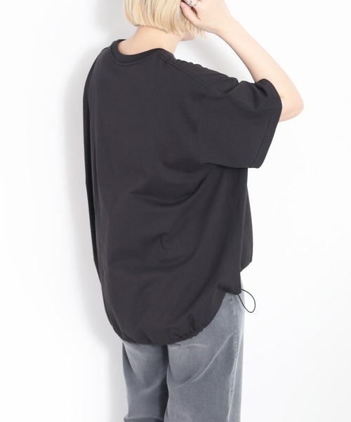 cepo(セポ)の「スソドロストプルオーバーロゴTee(Tシャツ/カットソー・レディース・ベージュ/オフホワイト/ブラック・M)」の9枚目の写真