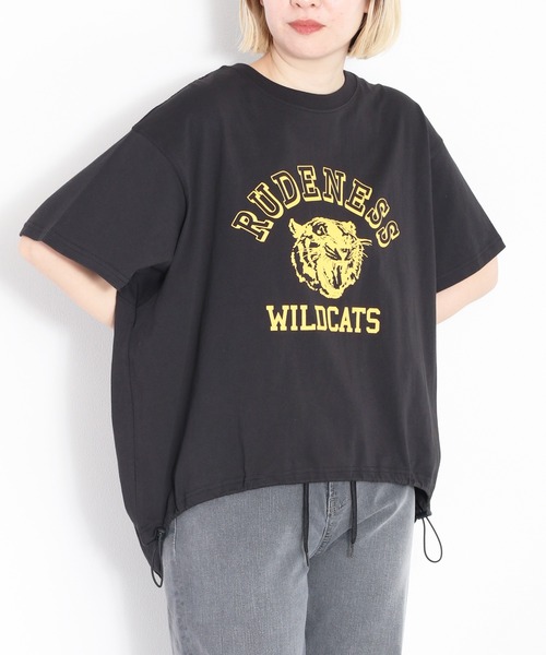 cepo(セポ)の「スソドロストプルオーバーロゴTee(Tシャツ/カットソー・レディース・ベージュ/オフホワイト/ブラック・M)」の5枚目の写真
