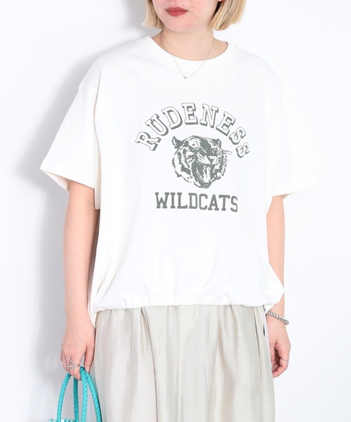 cepo(セポ)の「スソドロストプルオーバーロゴTee(Tシャツ/カットソー・レディース・ベージュ/オフホワイト/ブラック・M)」の15枚目の写真
