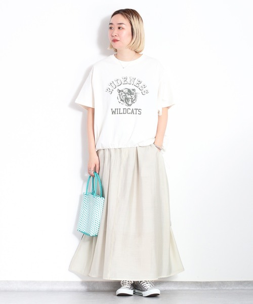 cepo(セポ)の「スソドロストプルオーバーロゴTee(Tシャツ/カットソー・レディース・ベージュ/オフホワイト/ブラック・M)」の19枚目の写真
