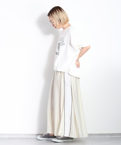 cepo(セポ)の「スソドロストプルオーバーロゴTee(Tシャツ/カットソー・レディース・ベージュ/オフホワイト/ブラック・M)」の20枚目の写真