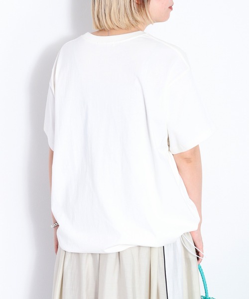 cepo(セポ)の「スソドロストプルオーバーロゴTee(Tシャツ/カットソー・レディース・ベージュ/オフホワイト/ブラック・M)」の17枚目の写真