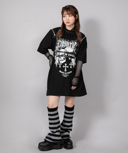 DARRDY(ダーディー)の「【DARRDY/ダーディー】肩ジップアソートデザイン 半袖オーバーサイズTシャツ(Tシャツ/カットソー・レディース・その他4/その他1/その他2/その他3・ONESIZE)」の21枚目の写真