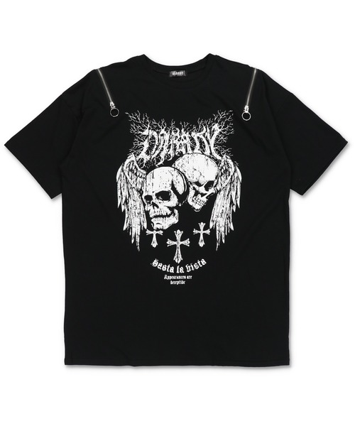 DARRDY(ダーディー)の「【DARRDY/ダーディー】肩ジップアソートデザイン 半袖オーバーサイズTシャツ(Tシャツ/カットソー・レディース・その他4/その他1/その他2/その他3・ONESIZE)」の6枚目の写真