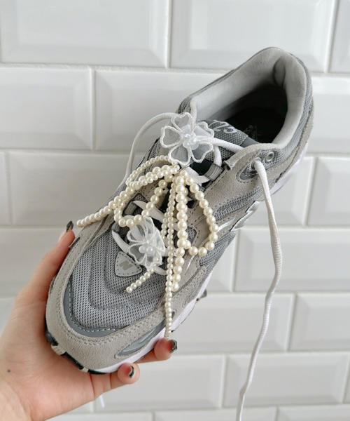 セール】フラワーレース シューズアクセサリー【3点セット】（シューズ