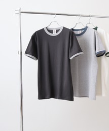 CROSS & STITCH 6.2オンスオープンエンド マックスウェイト 半袖 リンガーTシャツ