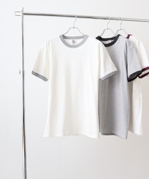 CROSS & STITCH 6.2オンスオープンエンド マックスウェイト 半袖 リンガーTシャツ