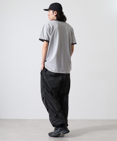 CROSS & STITCH(クロスステッチ)の「CROSS & STITCH 6.2オンスオープンエンド マックスウェイト 半袖 リンガーTシャツ(Tシャツ/カットソー・メンズ・バーガンディー/グリーン/スミクロ/グレー系その他2/グレー系その他/グレー/ヘザーグレー/ブルー・S/M/L/XXL/XL)」の13枚目の写真