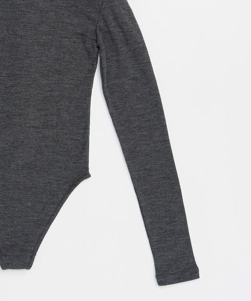 PRANK PROJECT(プランクプロジェクト)の「ポロボディスーツ / Polo Bodysuit(Tシャツ/カットソー・レディース・グレー/レッド/ホワイト・FREE)」の22枚目の写真