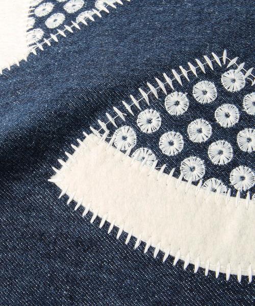 UNITED ARROWS（ユナイテッドアローズ）の「＜MALAGOON （マラグーン）＞DENIM クッション（クッション/クッションカバー・ネイビー・フリー）」の3枚目の写真