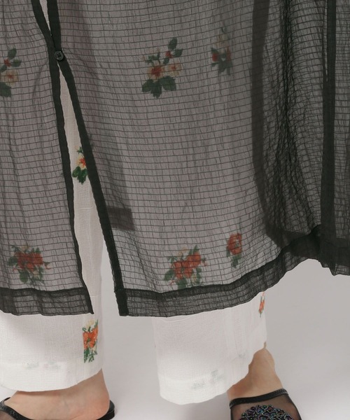 niko and...（ニコアンド）の「シアーシャーリングワンピース（ワンピース・レディース・ブラック/オフホワイト・FREE）」の13枚目の写真