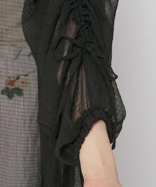niko and...（ニコアンド）の「シアーシャーリングワンピース（ワンピース・レディース・ブラック/オフホワイト・FREE）」の14枚目の写真