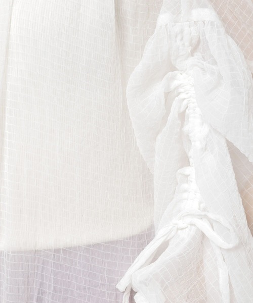 niko and...（ニコアンド）の「シアーシャーリングワンピース（ワンピース・レディース・ブラック/オフホワイト・FREE）」の17枚目の写真