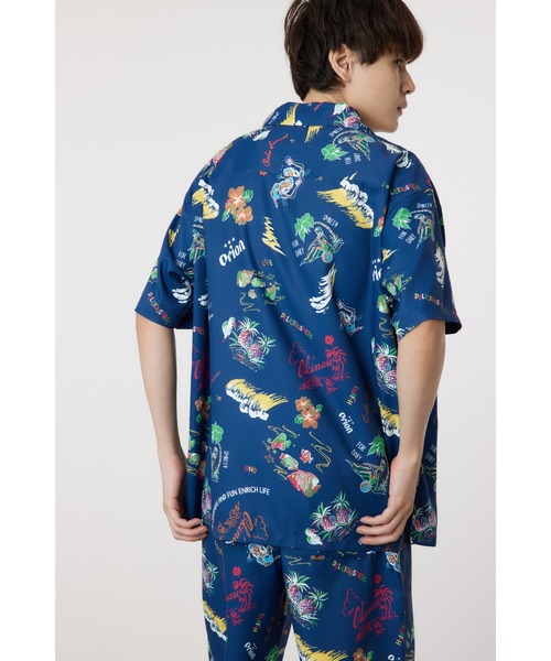 RODEO CROWNS WIDE BOWL（ロデオクラウンズワイドボウル）の「Orion Beer x RCS ORオープンカラーシャツ（シャツ/ブラウス・レディース・ブルー系その他3/グリーン系その他/レッド系その他・MEDIUM/LARGE）」の6枚目の写真