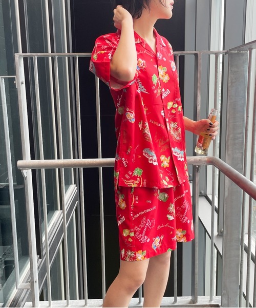 RODEO CROWNS WIDE BOWL（ロデオクラウンズワイドボウル）の「Orion Beer x RCS ORオープンカラーシャツ（シャツ/ブラウス・レディース・ブルー系その他3/グリーン系その他/レッド系その他・MEDIUM/LARGE）」の12枚目の写真