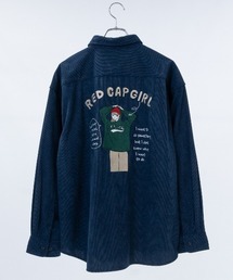 コーデュロイ シャツ ジャケット」に該当するブルー・ネイビー/青色系 コーデュロイ シャツ ジャケット」に該当するブルー・ネイビー/青色系