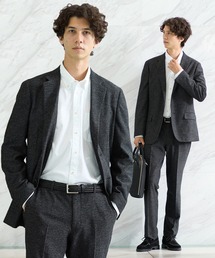 TAKEO KIKUCHI | 【限定展開】先染めメランジ シングルジャケット（セットアップ対応）(テーラードジャケット)