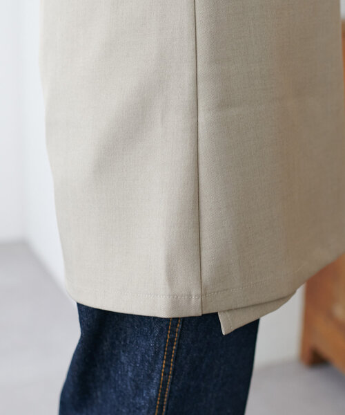 DISCOAT（ディスコート）の「プリーツ切替ラップミニスカート（スカート・レディース・ベージュ/グレー・FREE）」の19枚目の写真