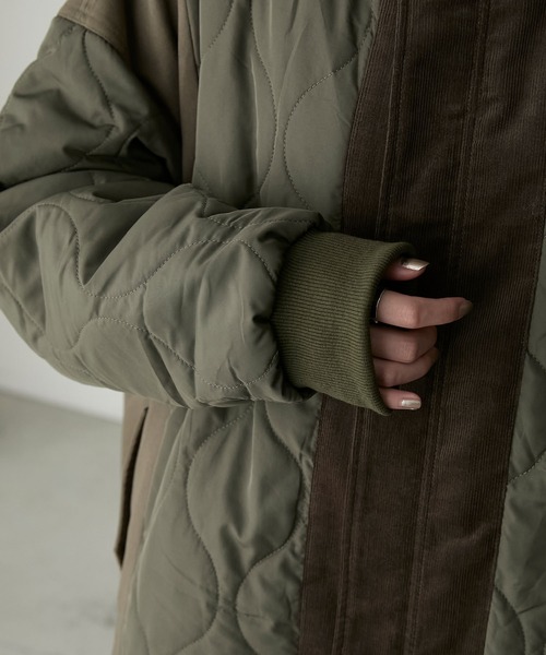 forksy.（フォルクシー）の「【forksy.】異素材切り替えキルティング