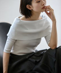 La TOTALITE（ラトータリテ）の「VISPO ボートネックリブプルオーバー 