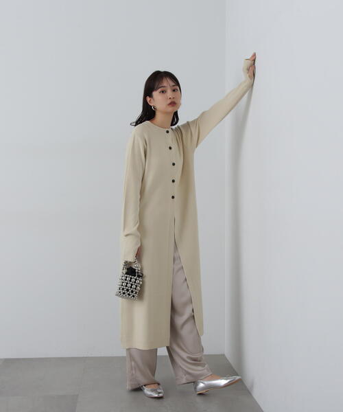 N.(N. Natural Beauty Basic)(エヌエヌナチュラルビューティーベーシック)の「◆イージーサテンワイドパンツ(その他パンツ・レディース・ブラウン/ベージュ・MEDIUM/SMALL)」の3枚目の写真