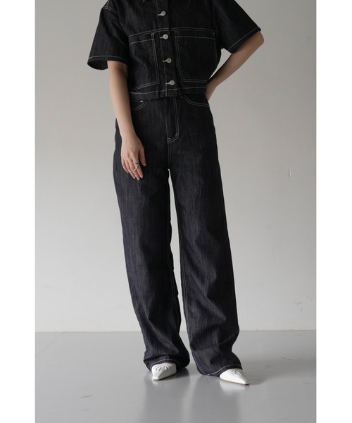 Uenui（ウニュイ）の「【ZOZO限定】ベーシック デニム パンツ（デニムパンツ・レディース・インディゴブルー・S/M）」の3枚目の写真