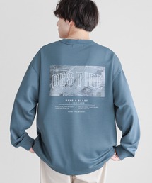 RAGEBLUE | バックプリントフォト/ポンチクルーネックロンT(Tシャツ/カットソー)