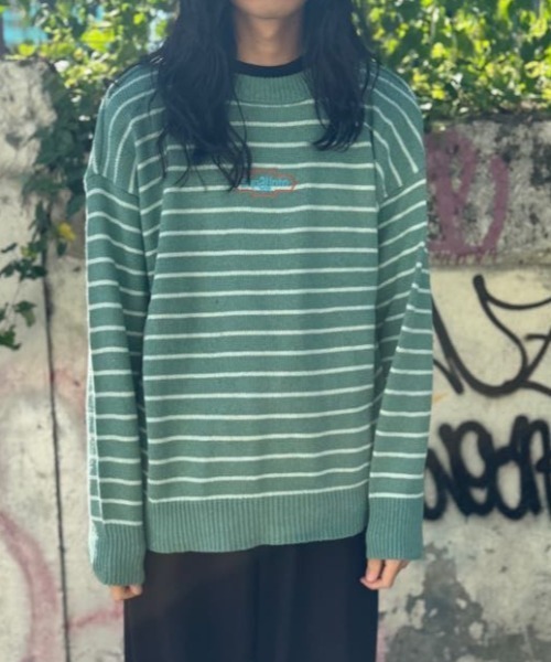 Front Logo Border Knit — джемпер с передним логотипом