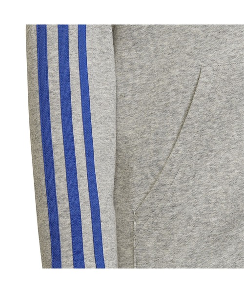 adidas（アディダス）の「アディダス adidas エッセンシャルズ 3ストライプス パーカー（パーカー・キッズ・ネイビー/ブラック/グレー・110cm/120cm/130cm/140cm/150cm/160cm）」の12枚目の写真