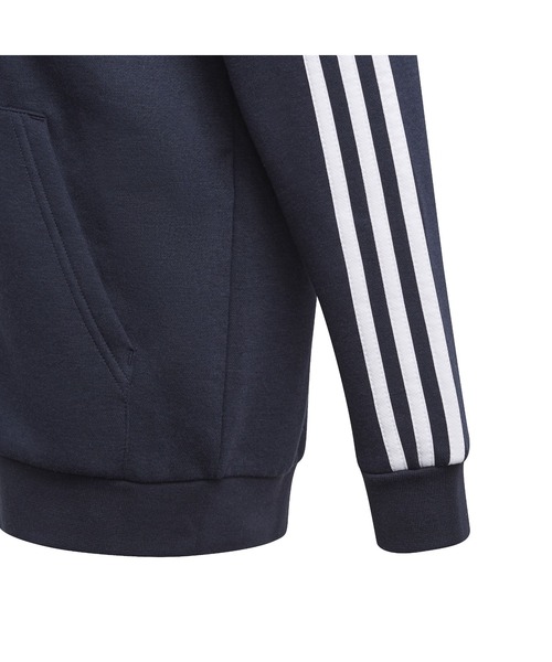 adidas（アディダス）の「アディダス adidas エッセンシャルズ 3ストライプス パーカー（パーカー・キッズ・ネイビー/ブラック/グレー・110cm/120cm/130cm/140cm/150cm/160cm）」の10枚目の写真