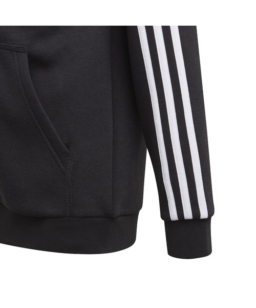 adidas（アディダス）の「アディダス adidas エッセンシャルズ 3ストライプス パーカー（パーカー・キッズ・ネイビー/ブラック/グレー・110cm/120cm/130cm/140cm/150cm/160cm）」の7枚目の写真