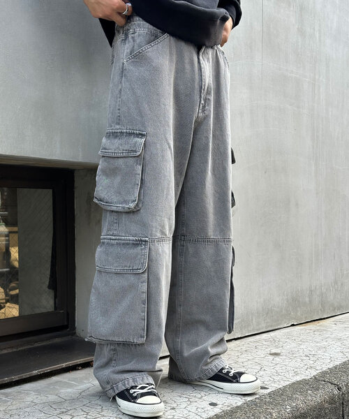 CIAOPANIC（チャオパニック）の「ヴィンテージライクフォースカーゴデニム（デニムパンツ・レディース・ブルー/ブラック/ブラウン・MEDIUM/LARGE）」の11枚目の写真
