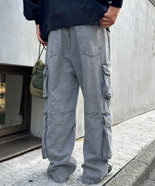 CIAOPANIC（チャオパニック）の「ヴィンテージライクフォースカーゴデニム（デニムパンツ・レディース・ブルー/ブラック/ブラウン・MEDIUM/LARGE）」の14枚目の写真