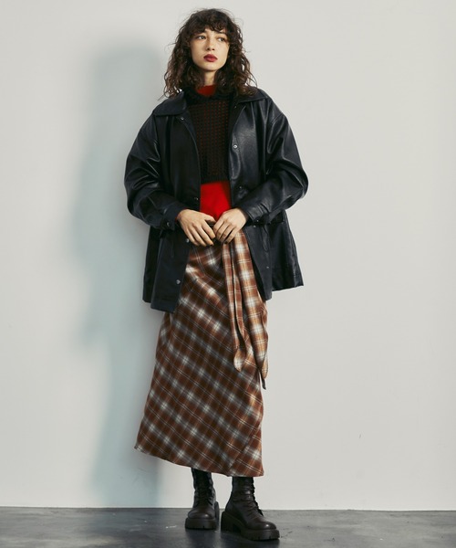 uyu.(ウユ)の「ボトルネックリブニットプルオーバー【uyu./ウユ】(ニット/セーター・レディース・ブラック/レッド/ピンク/アイボリー・FREE)」の14枚目の写真