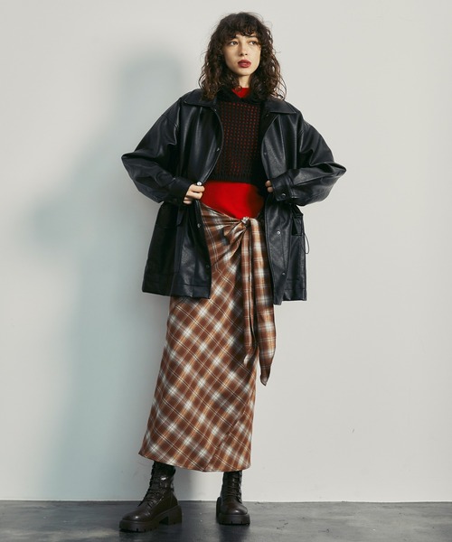 uyu.(ウユ)の「ボトルネックリブニットプルオーバー【uyu./ウユ】(ニット/セーター・レディース・ブラック/レッド/ピンク/アイボリー・FREE)」の15枚目の写真