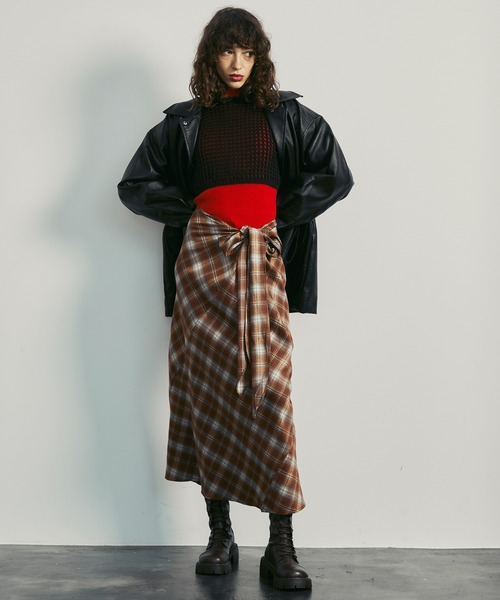 uyu.(ウユ)の「ボトルネックリブニットプルオーバー【uyu./ウユ】(ニット/セーター・レディース・ブラック/レッド/ピンク/アイボリー・FREE)」の16枚目の写真